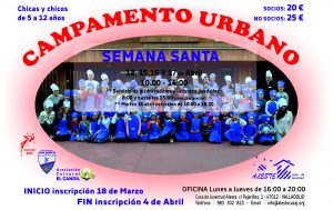 CAMPAMENTO URBANO EN SEMANA SANTA