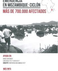 EMERGENCIA EN MOZAMBIQUE: CICLÓN. MAS DE 700.000 AFECTADOS